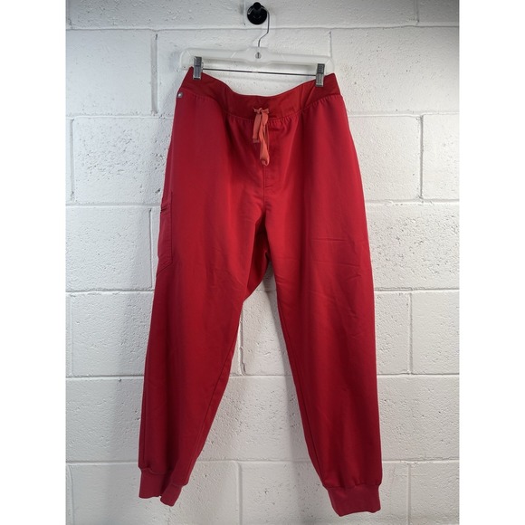 Figs Scrub Set Women's Catarina Top, Kade Pants - Winning Red "The Set" Size XXL - Picture 7 of 11